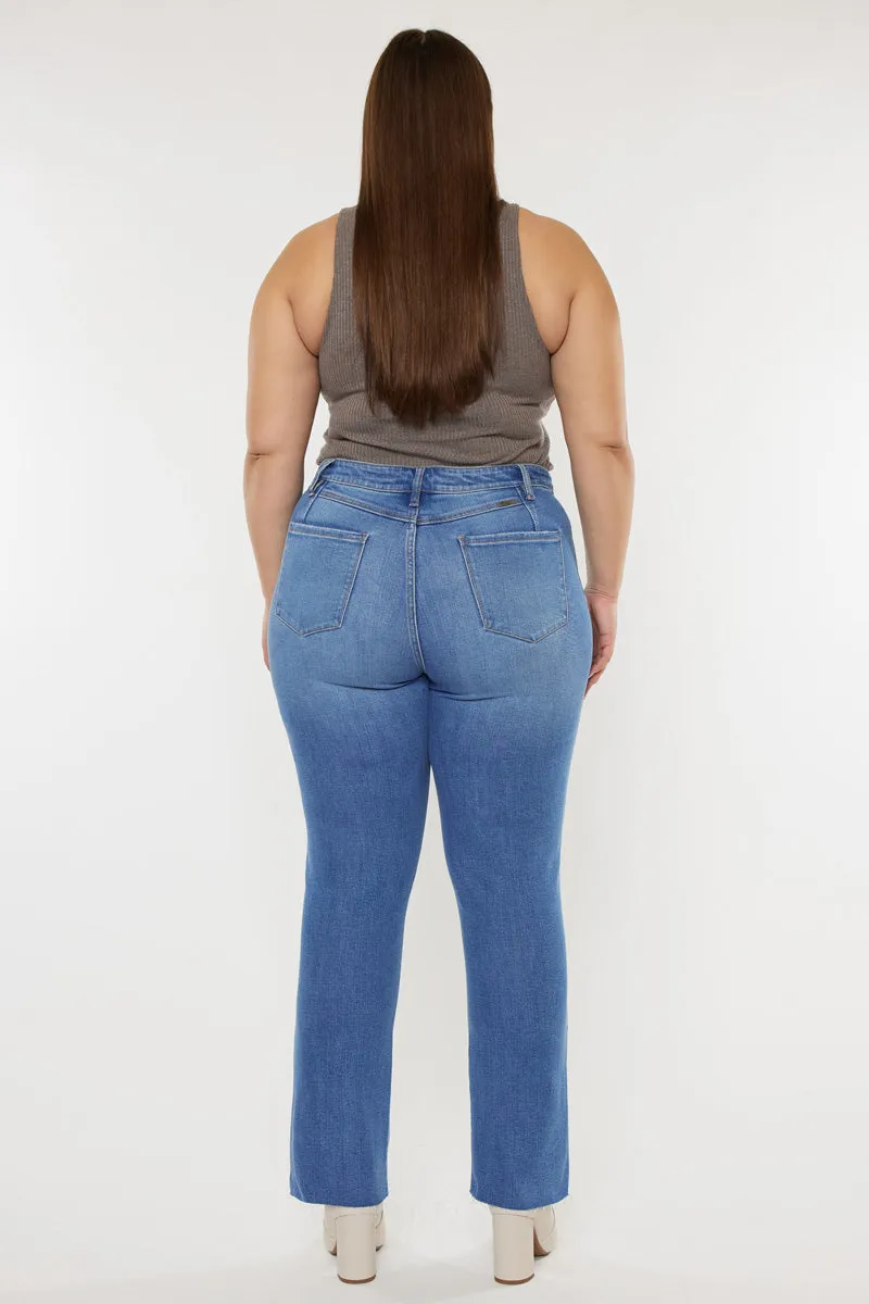 Lory High Rise Slim Straight Jeans (Plus Size)