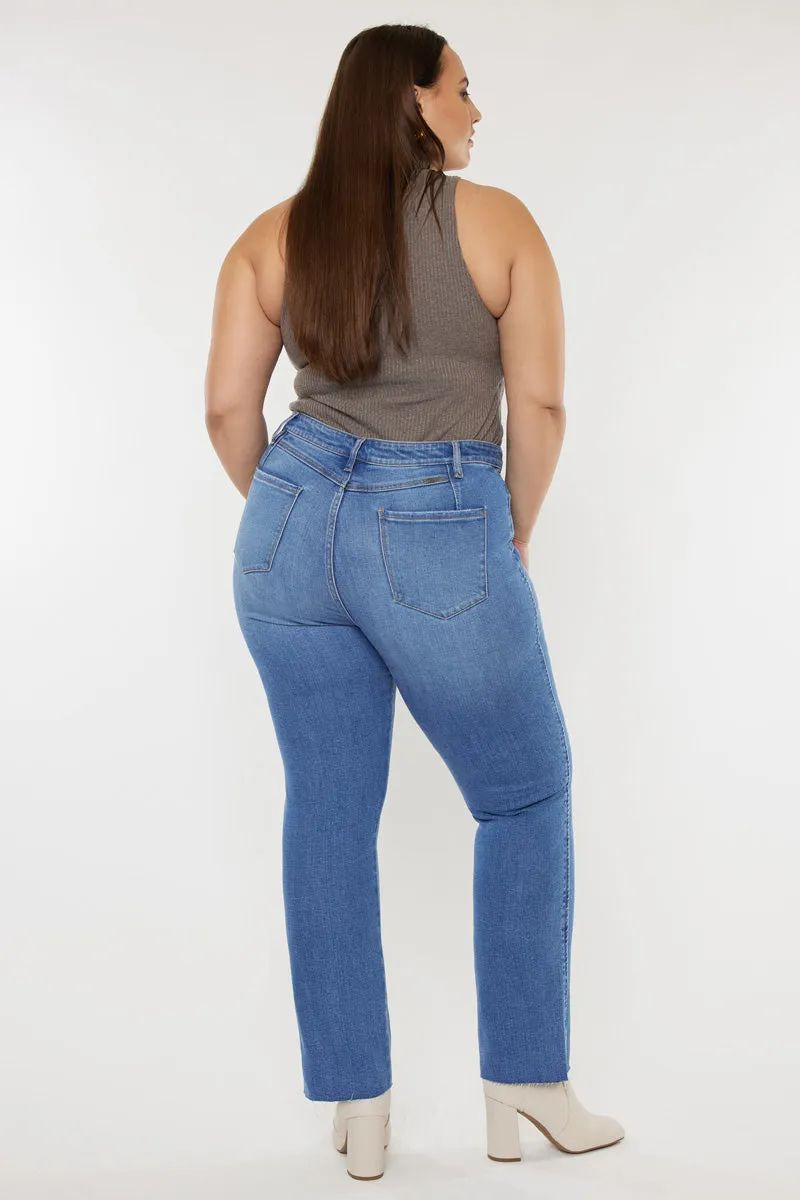 Lory High Rise Slim Straight Jeans (Plus Size)