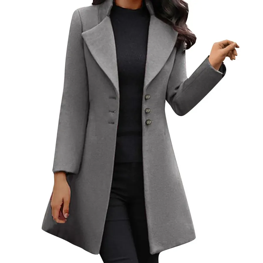 Lovely women's button-front coat