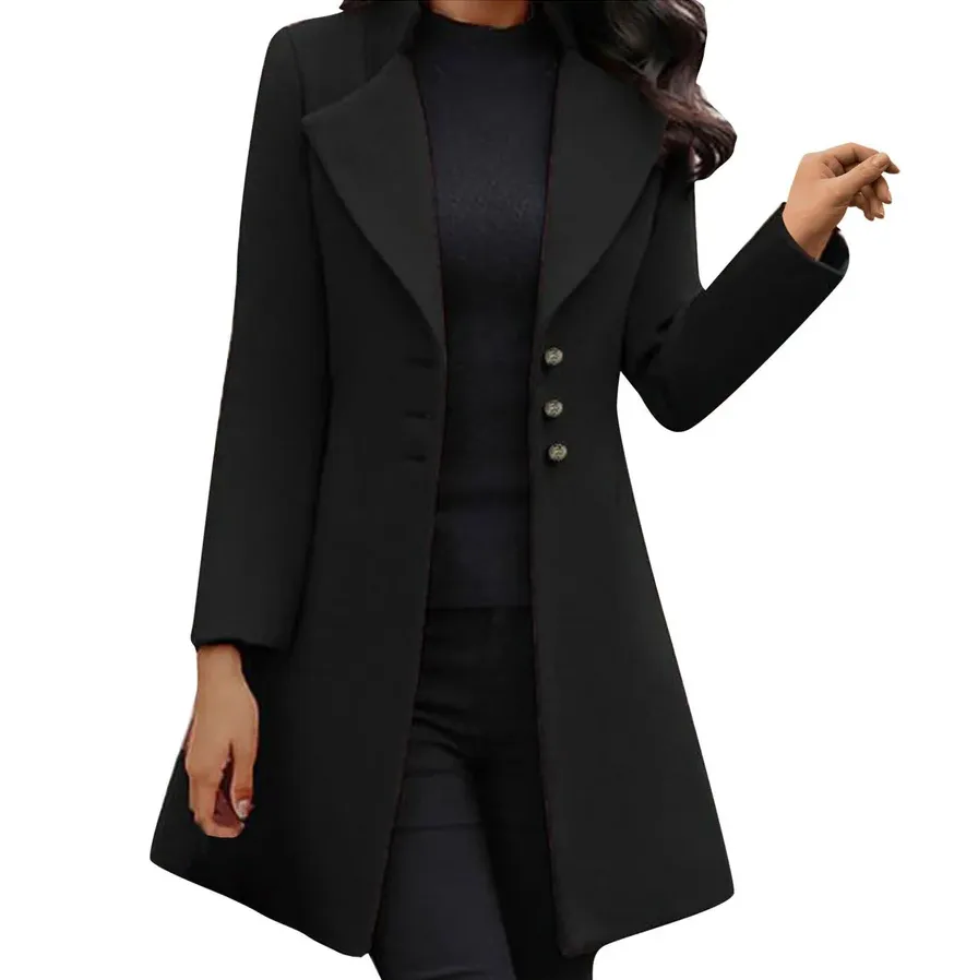 Lovely women's button-front coat