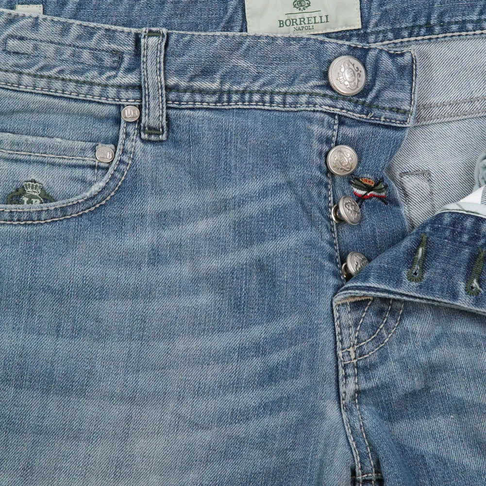 Luigi Borrelli Denim Blue Jeans - Super Slim - 32 US / 48 EU