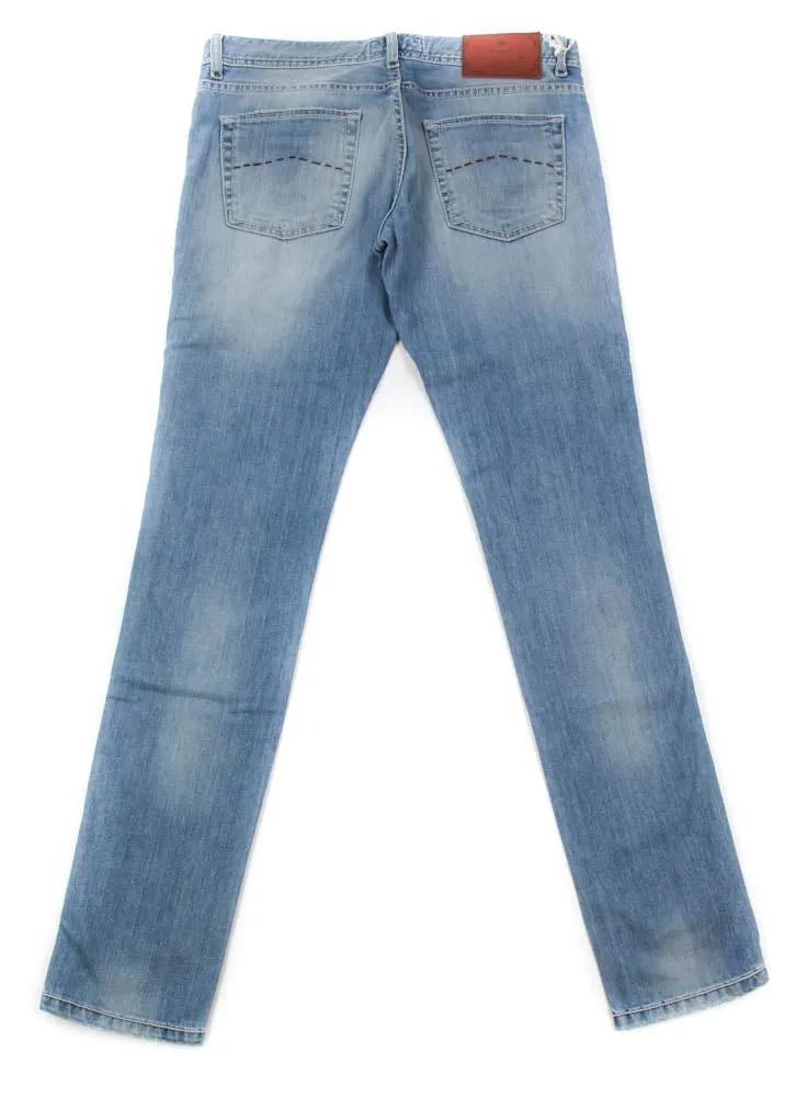 Luigi Borrelli Denim Blue Jeans - Super Slim - 32 US / 48 EU
