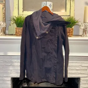Lululemon Blissed Out Blue Wrap Active Jacket Cozy Warm Size 8 Used