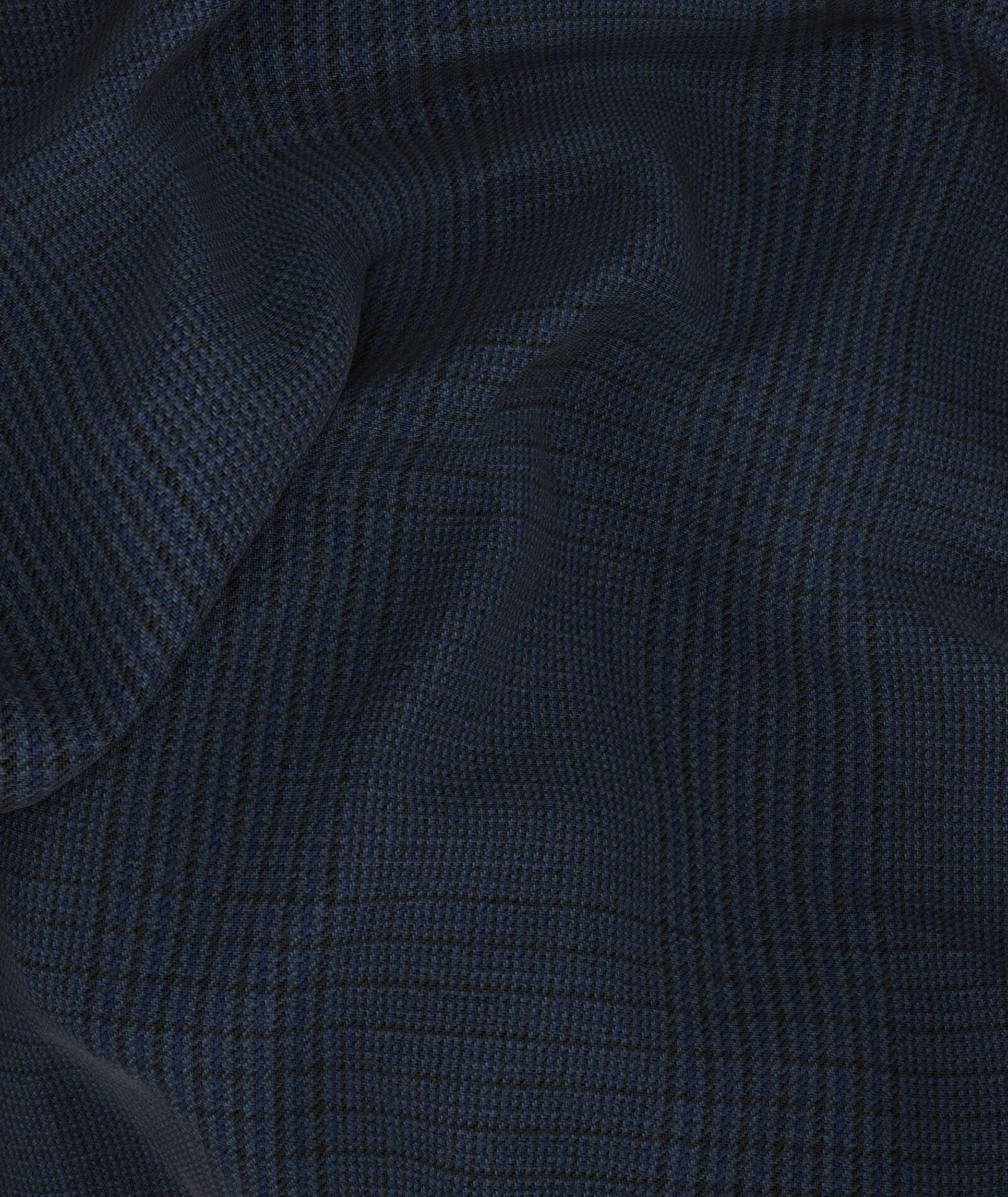 Made-to-Measure Men's blue Prince of Wales jacket in wool