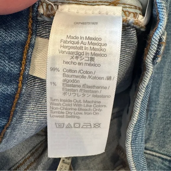 Madewell '90s Straight Crop Jeans • size 23 • NWT • NQ178
