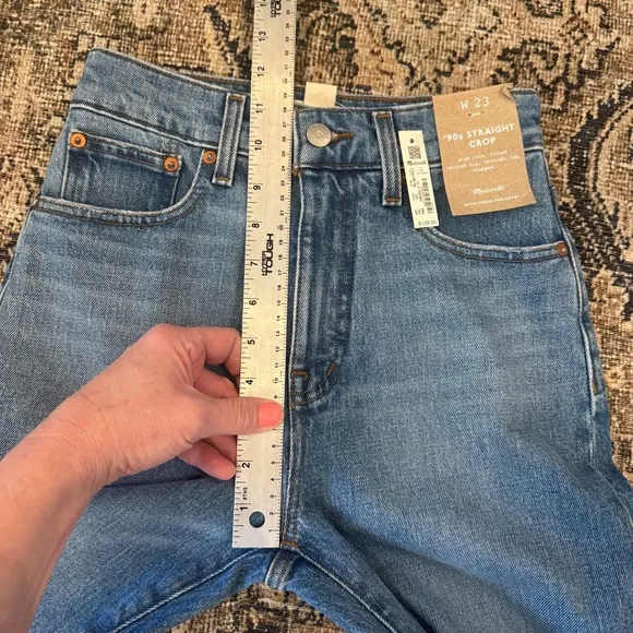 Madewell '90s Straight Crop Jeans • size 23 • NWT • NQ178