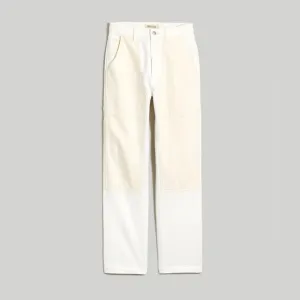 Madewell 90s Straight Jean Two-Tone Workwear Edition white and beige size 31