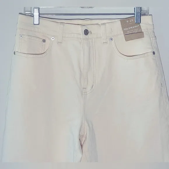Madewell NWT The 90’s Straight Jeans Size 29 in Vintage Canvas | High Rise