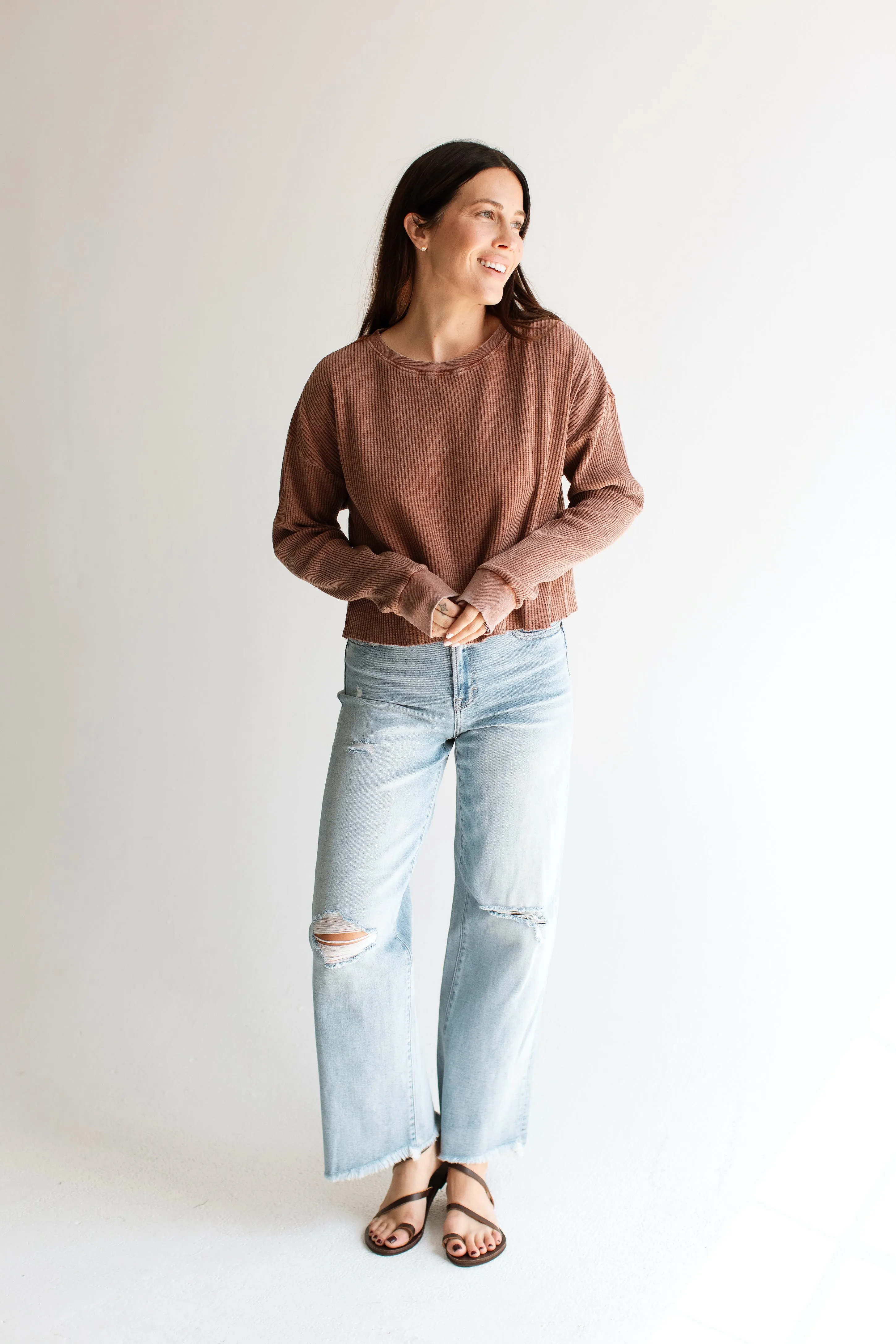 Madison Waffle Long Sleeve