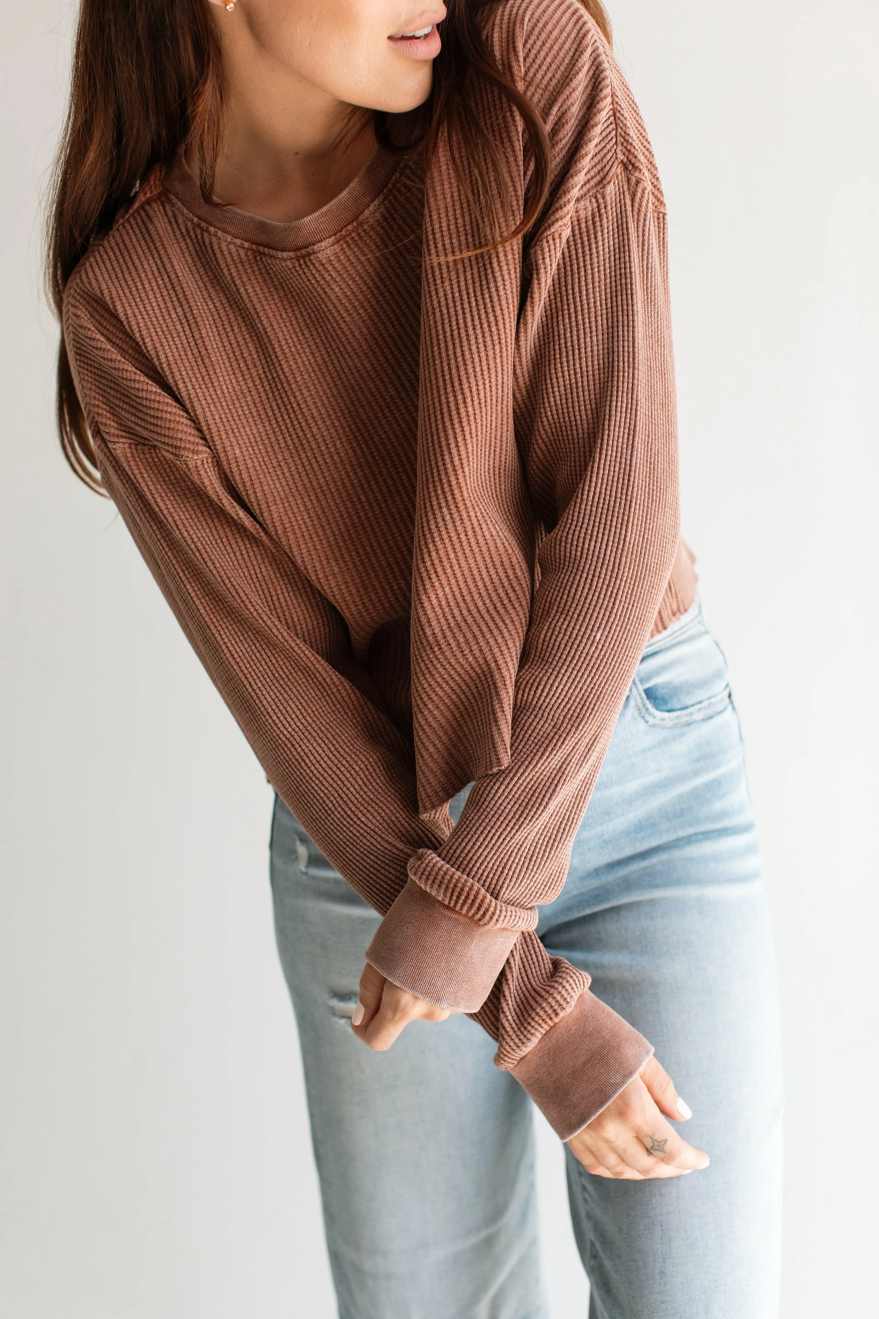 Madison Waffle Long Sleeve