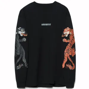 Maharishi Duality  Panther  L/S T-Shirt Black