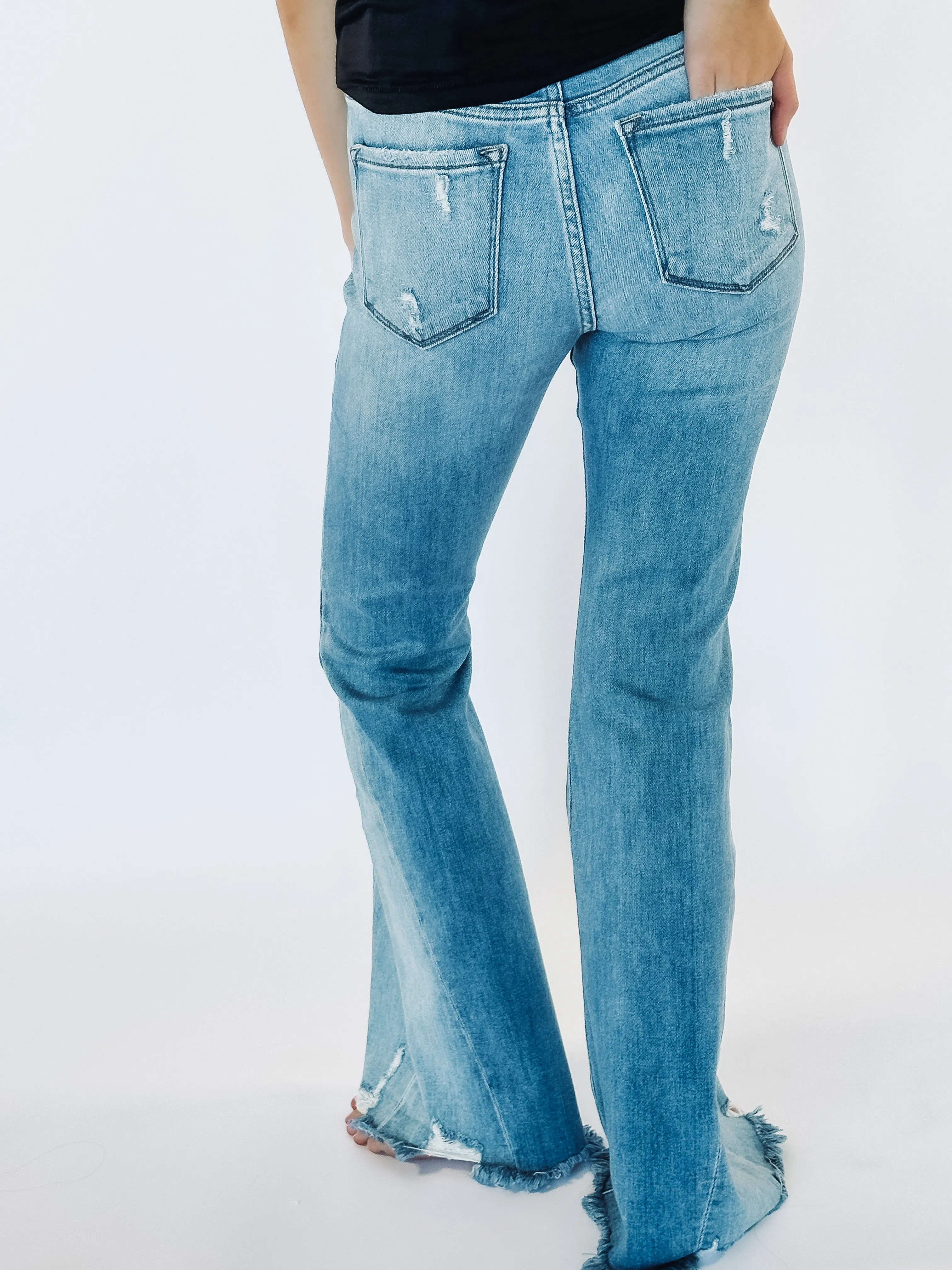 Maizie Mid Rise Flares
