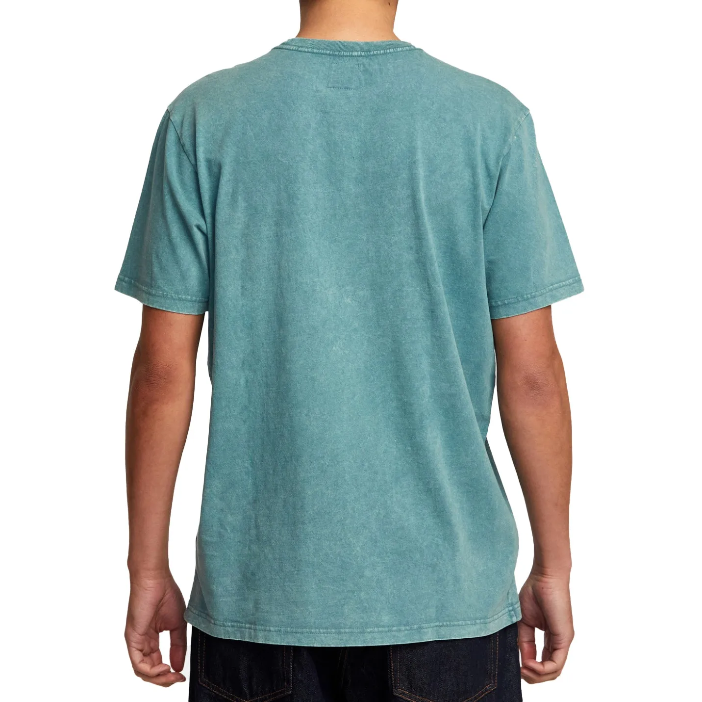 MANIC TIE DYE CREW MALLARD BLUE