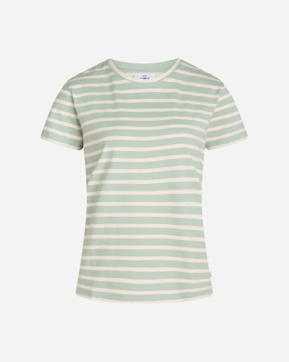 Margrethe Tee - Salvie/Cream