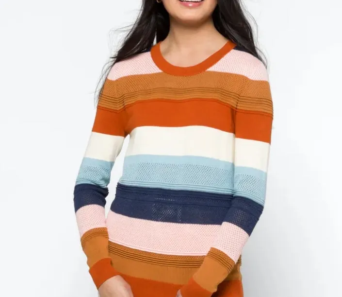 Market & Spruce Rowan Textured Cotton Blend Sweater
