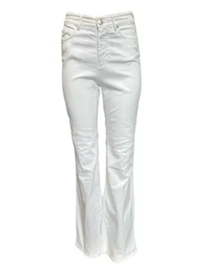 Max Mara Women's White Cosimo Skinny Pants Size 6 NWT