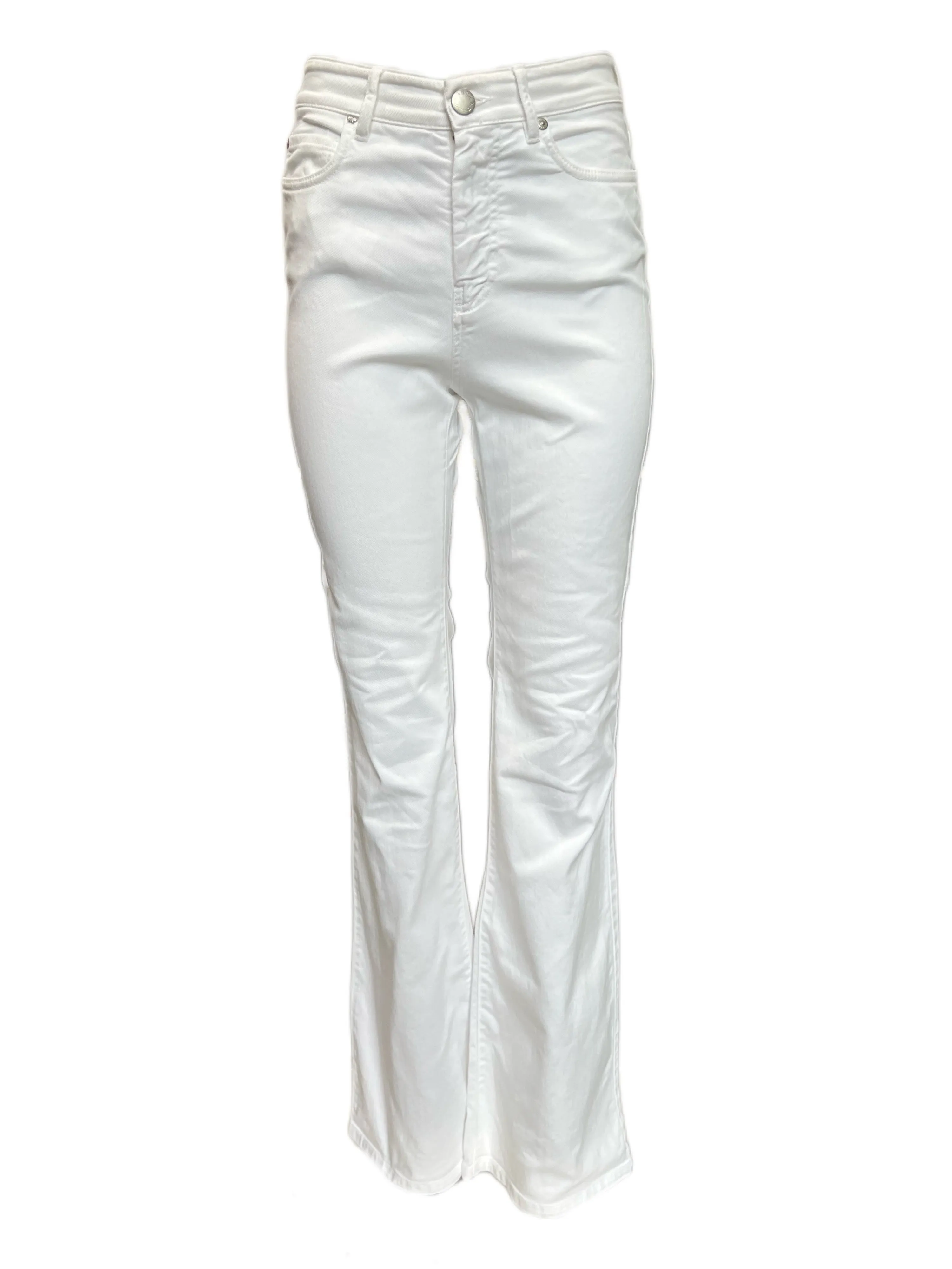 Max Mara Women's White Cosimo Skinny Pants Size 6 NWT