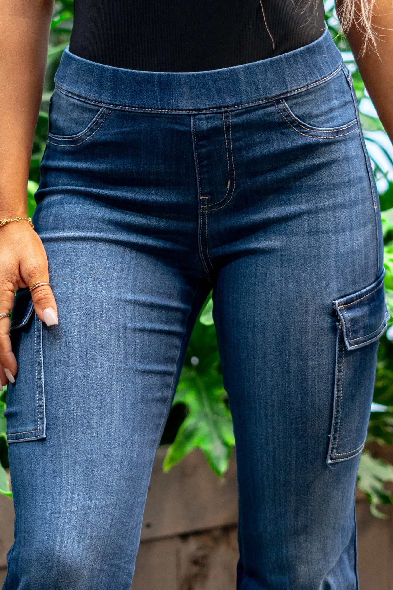 May Flowers Cargo Mid Rise Flare