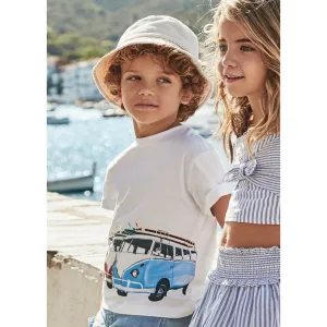 Mayoral Boys Campervan T-Shirt 3047 White