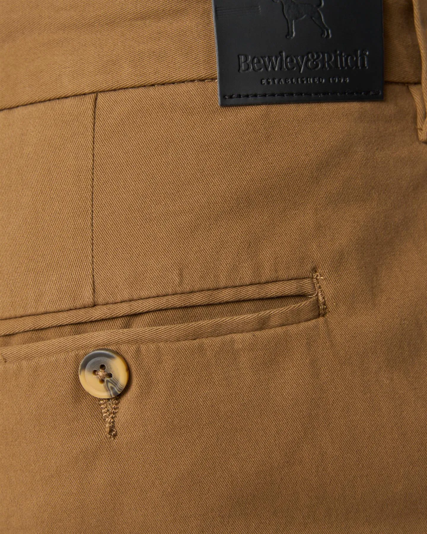 Mens Newland Slim Fit Chinos Camel