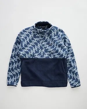 Men's Retro Pile 1/2 Snap P/O New Navy