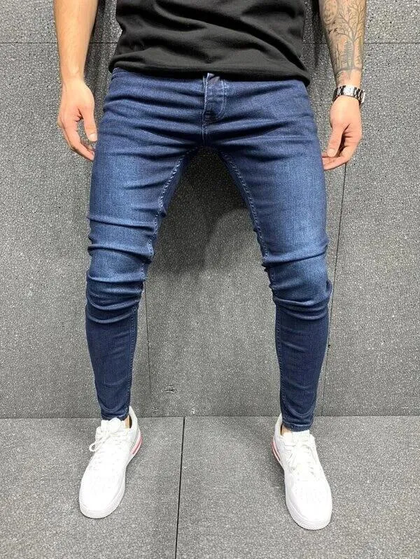 Men's Snug Fitting Skinny Denim Jeans