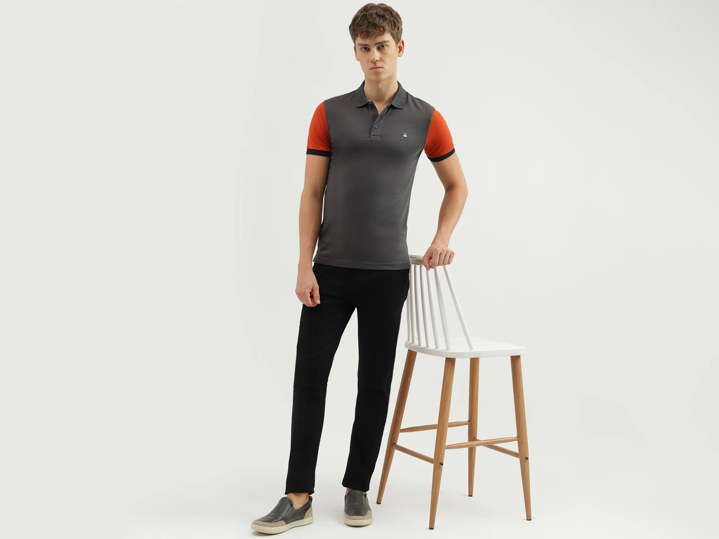 Men's Solid Carrot Fit Jeans