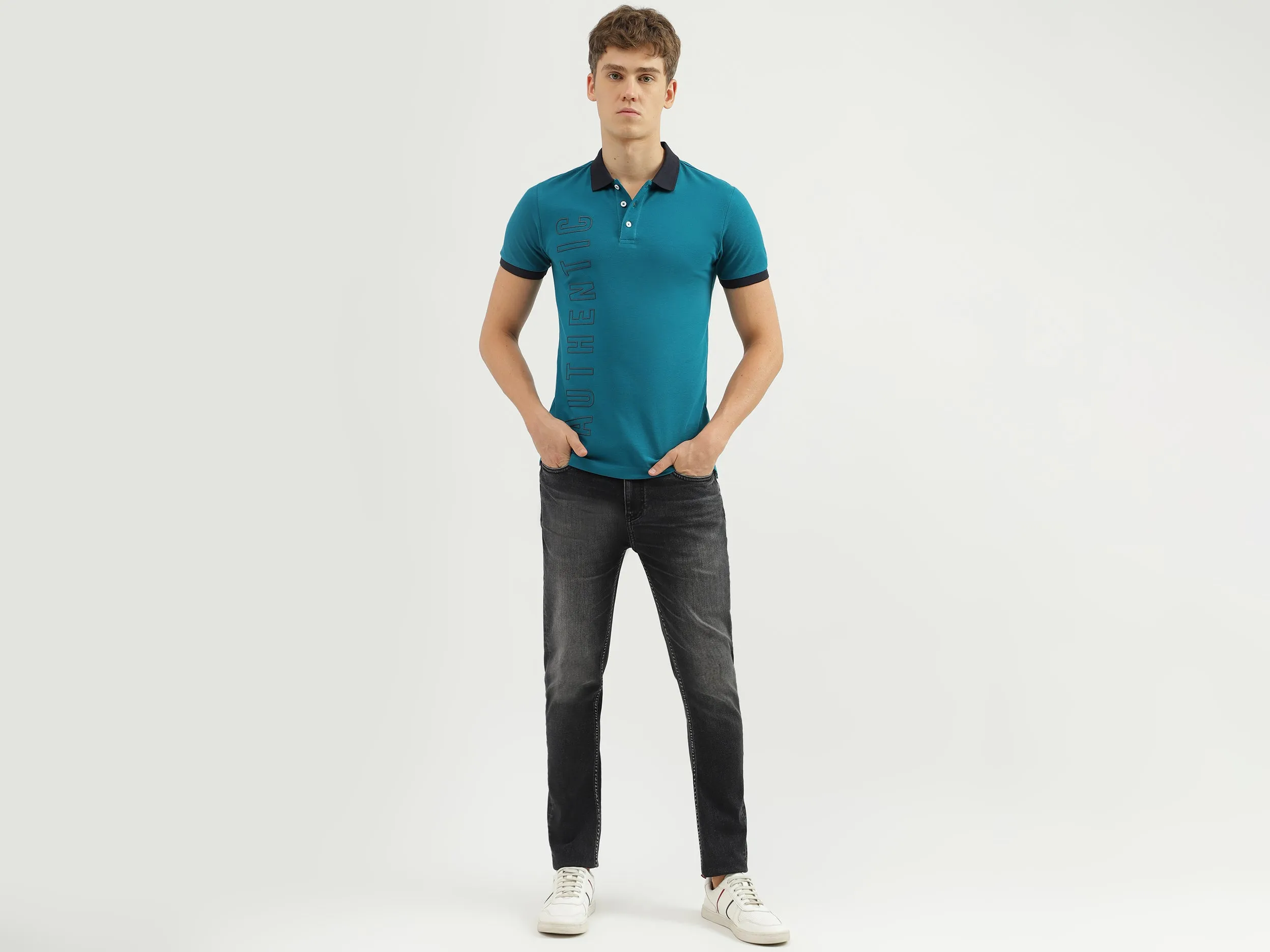 Men's Solid Carrot Fit Jeans