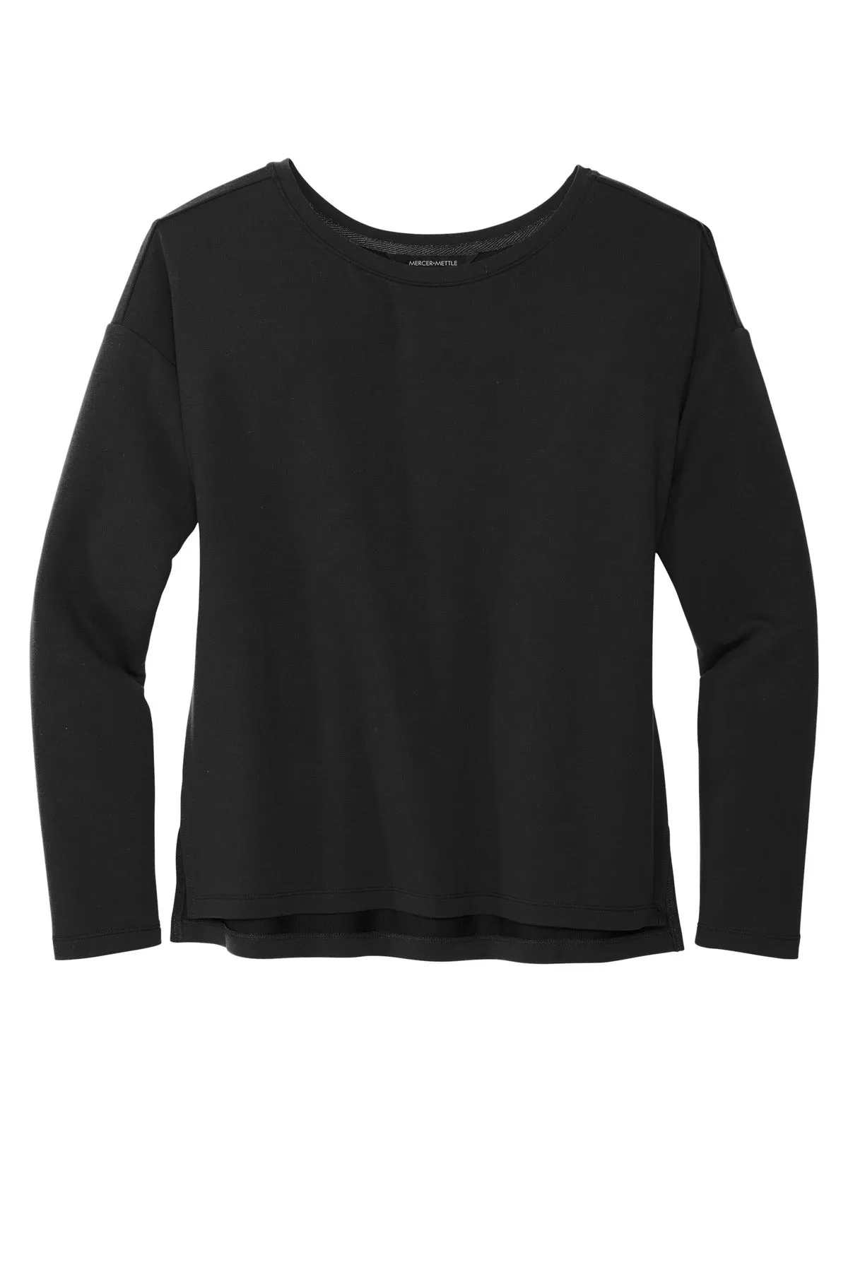 Mercer Mettle Women's Stretch Drop Shoulder Pullover MM3013 Deep Black