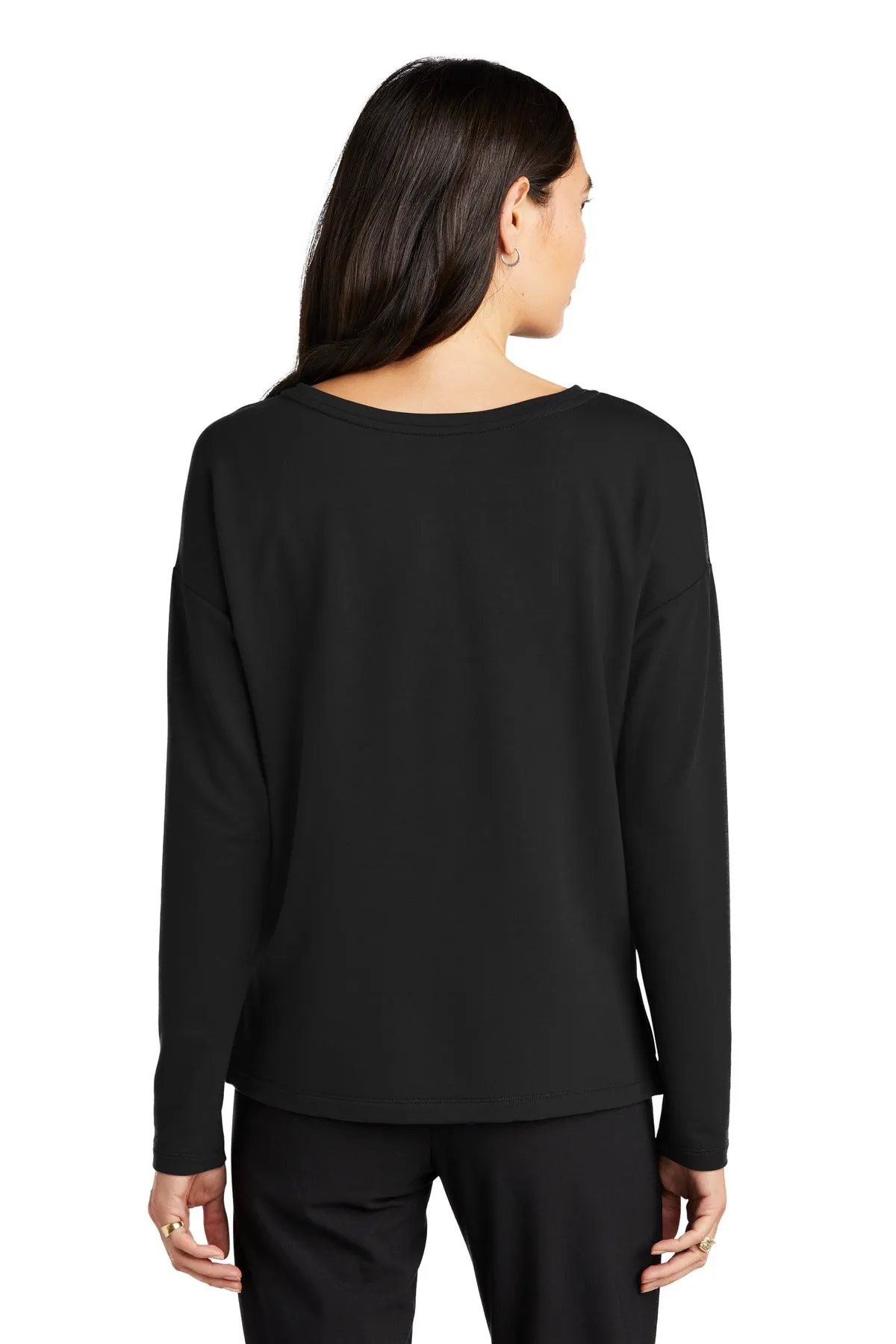 Mercer Mettle Women's Stretch Drop Shoulder Pullover MM3013 Deep Black