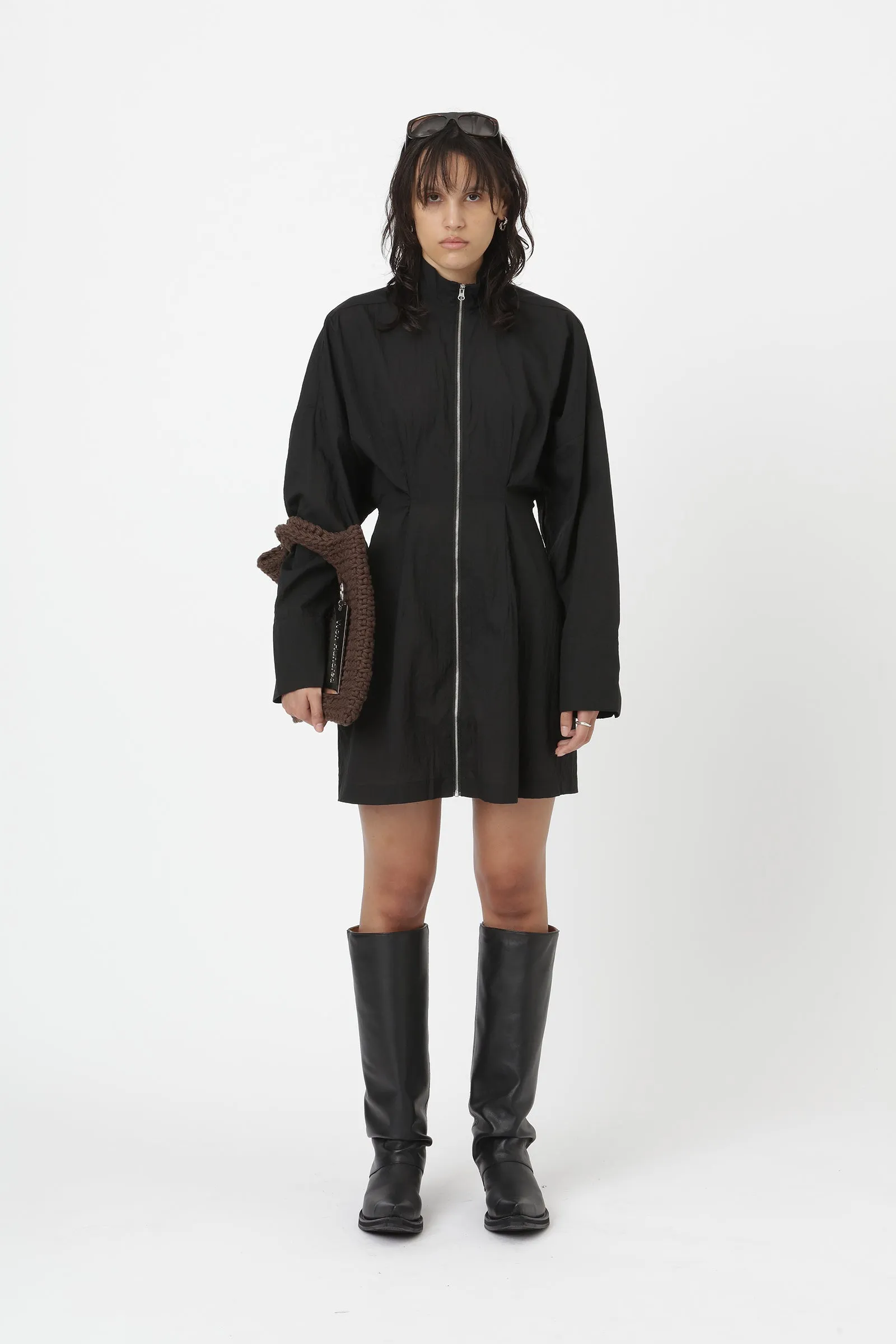 Micaela Shirt Dress - Black