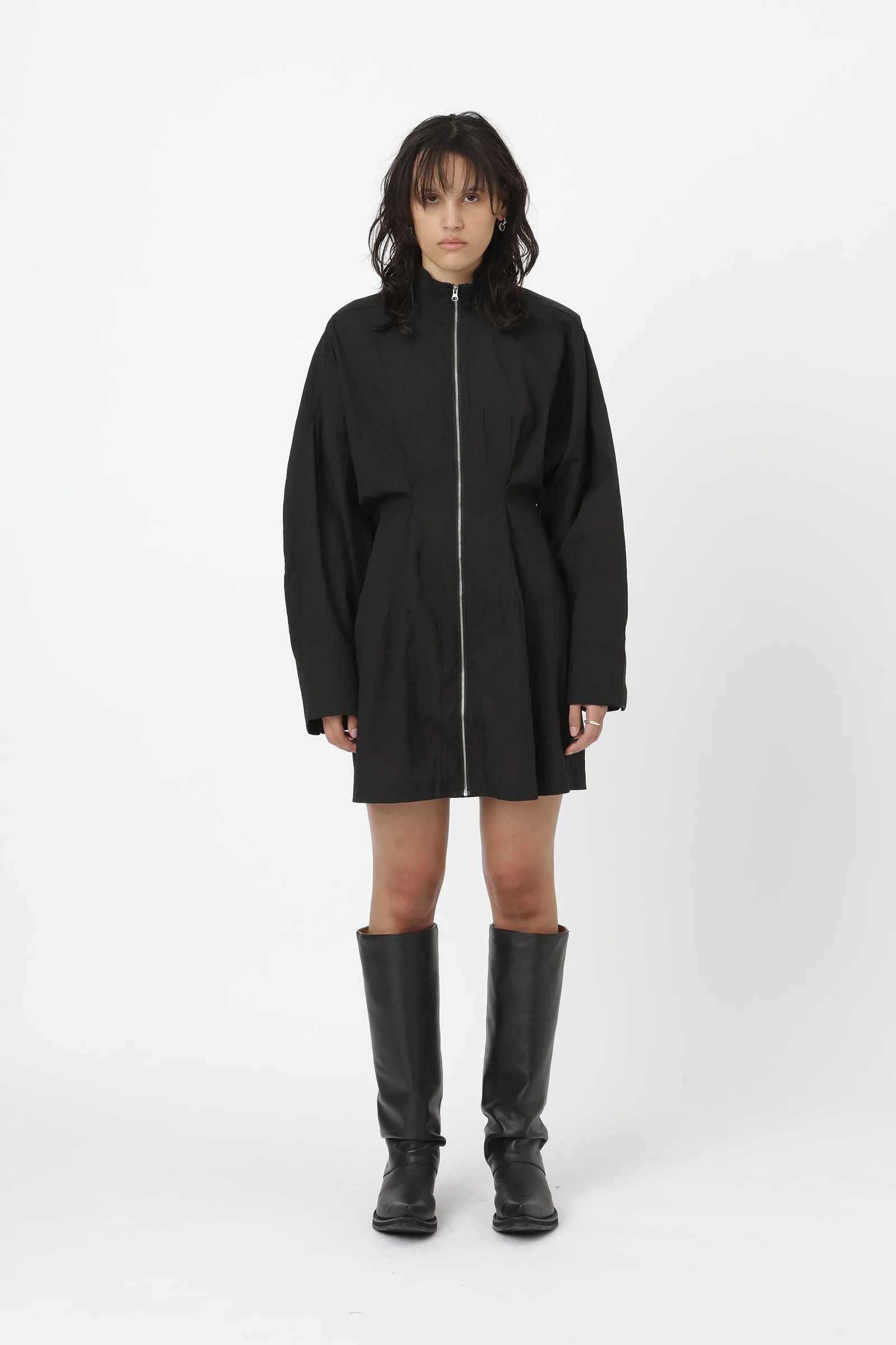 Micaela Shirt Dress - Black