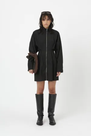 Micaela Shirt Dress - Black