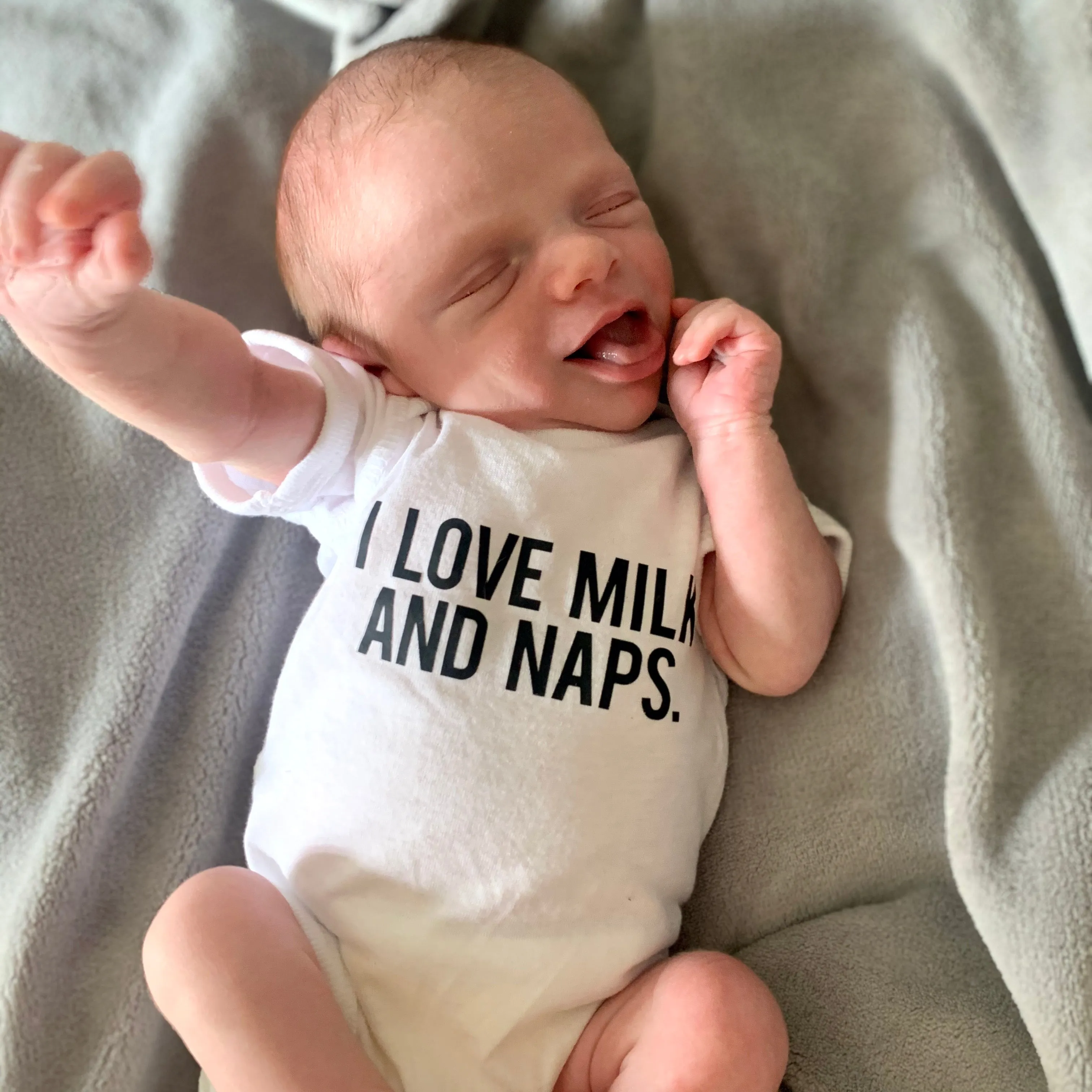 Milk & Naps Onesie (Size: Newborn)