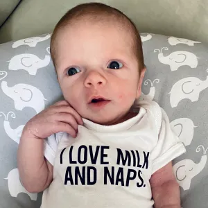 Milk & Naps Onesie (Size: Newborn)