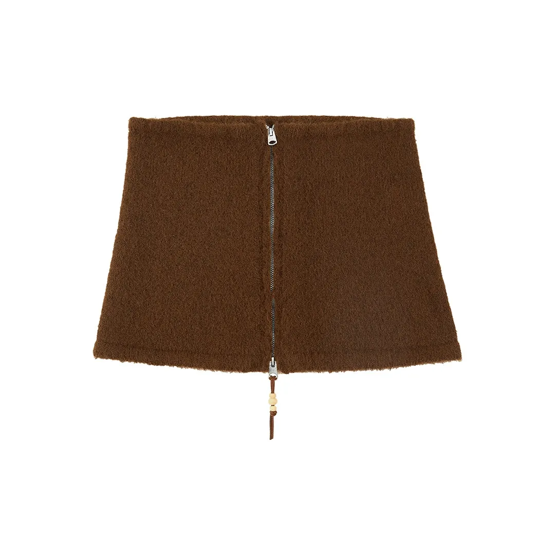 Minimalist Textured Knit Skirt