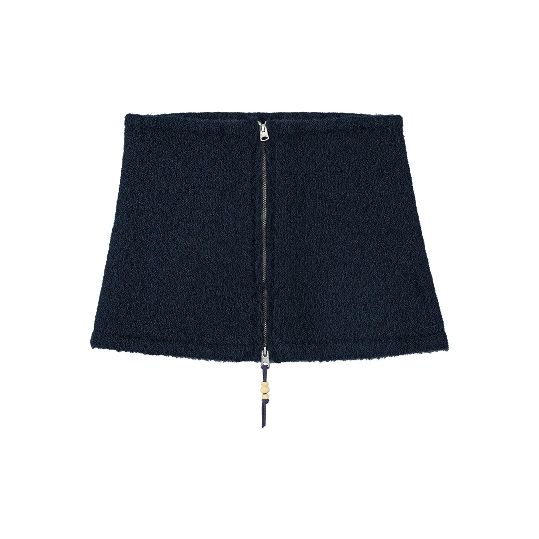 Minimalist Textured Knit Skirt
