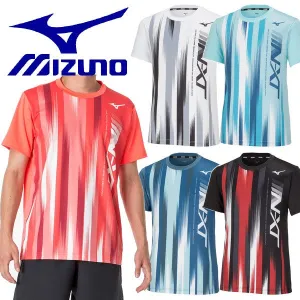 Mizuno T-shirt Plastic Shirt Short Sleeve Top MIZUNO Tennis Soft Tennis Badminton Wear Men's
