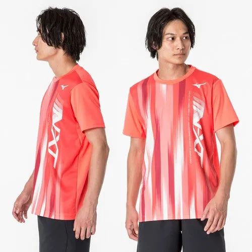 Mizuno T-shirt Plastic Shirt Short Sleeve Top MIZUNO Tennis Soft Tennis Badminton Wear Men's