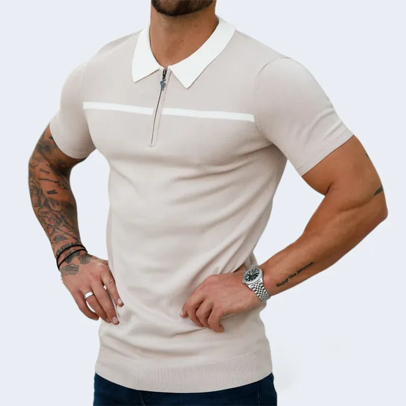 Modern Fit Men's Short Sleeve Polo Shirt – James