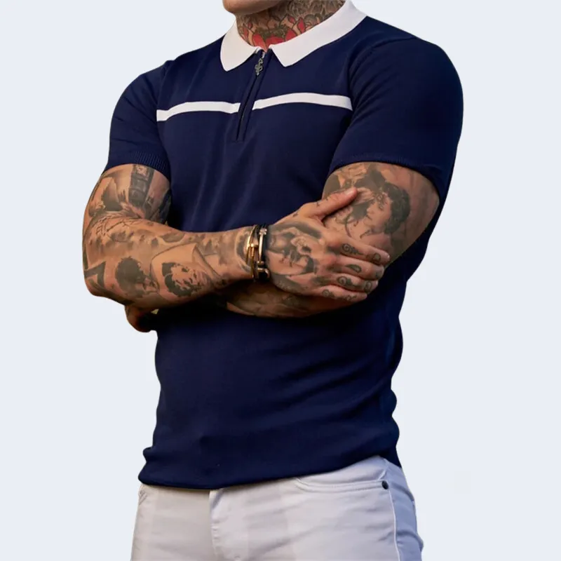 Modern Fit Men's Short Sleeve Polo Shirt – James