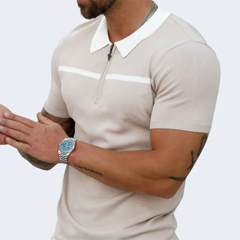 Modern Fit Men's Short Sleeve Polo Shirt – James