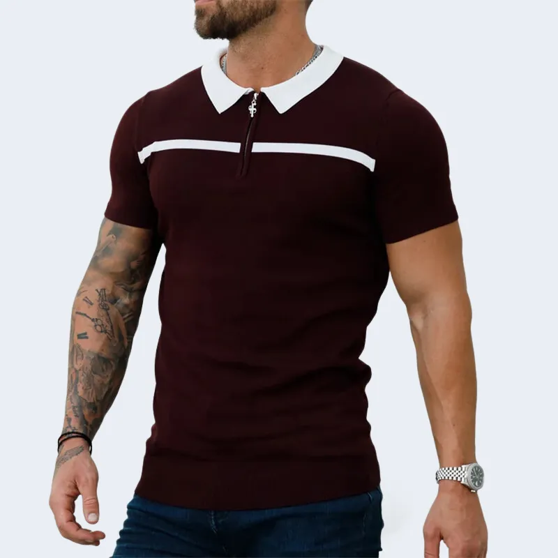 Modern Fit Men's Short Sleeve Polo Shirt – James