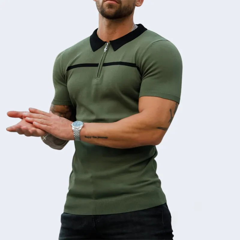 Modern Fit Men's Short Sleeve Polo Shirt – James