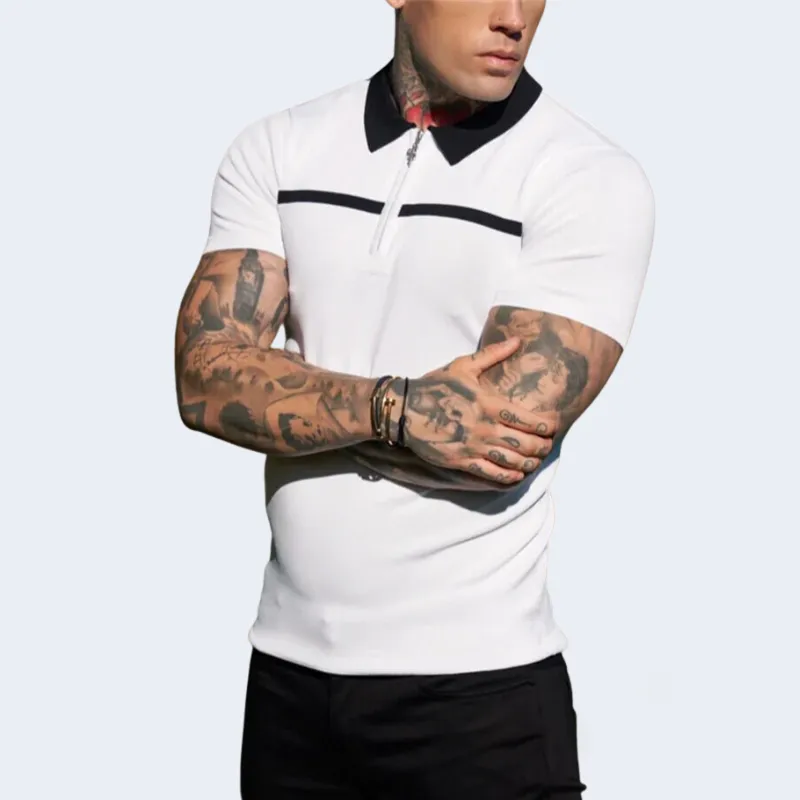 Modern Fit Men's Short Sleeve Polo Shirt – James
