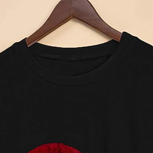 Mom and Mini Red Heart Shirts
