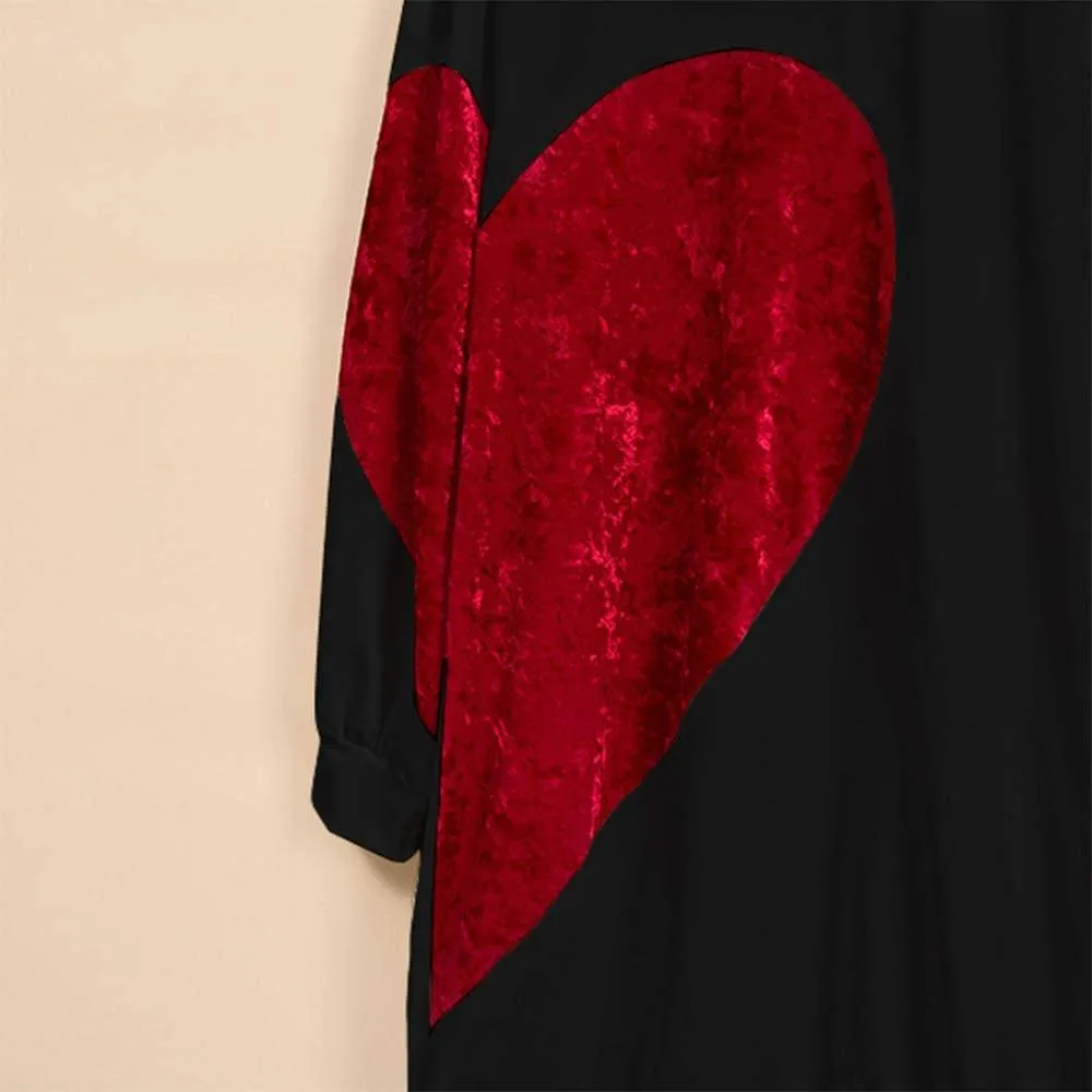 Mom and Mini Red Heart Shirts
