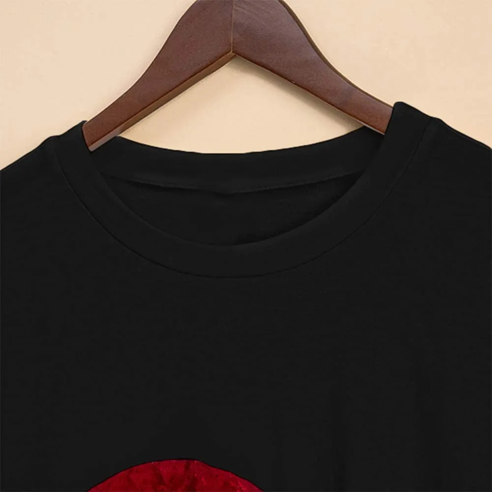 Mom and Mini Red Heart Shirts