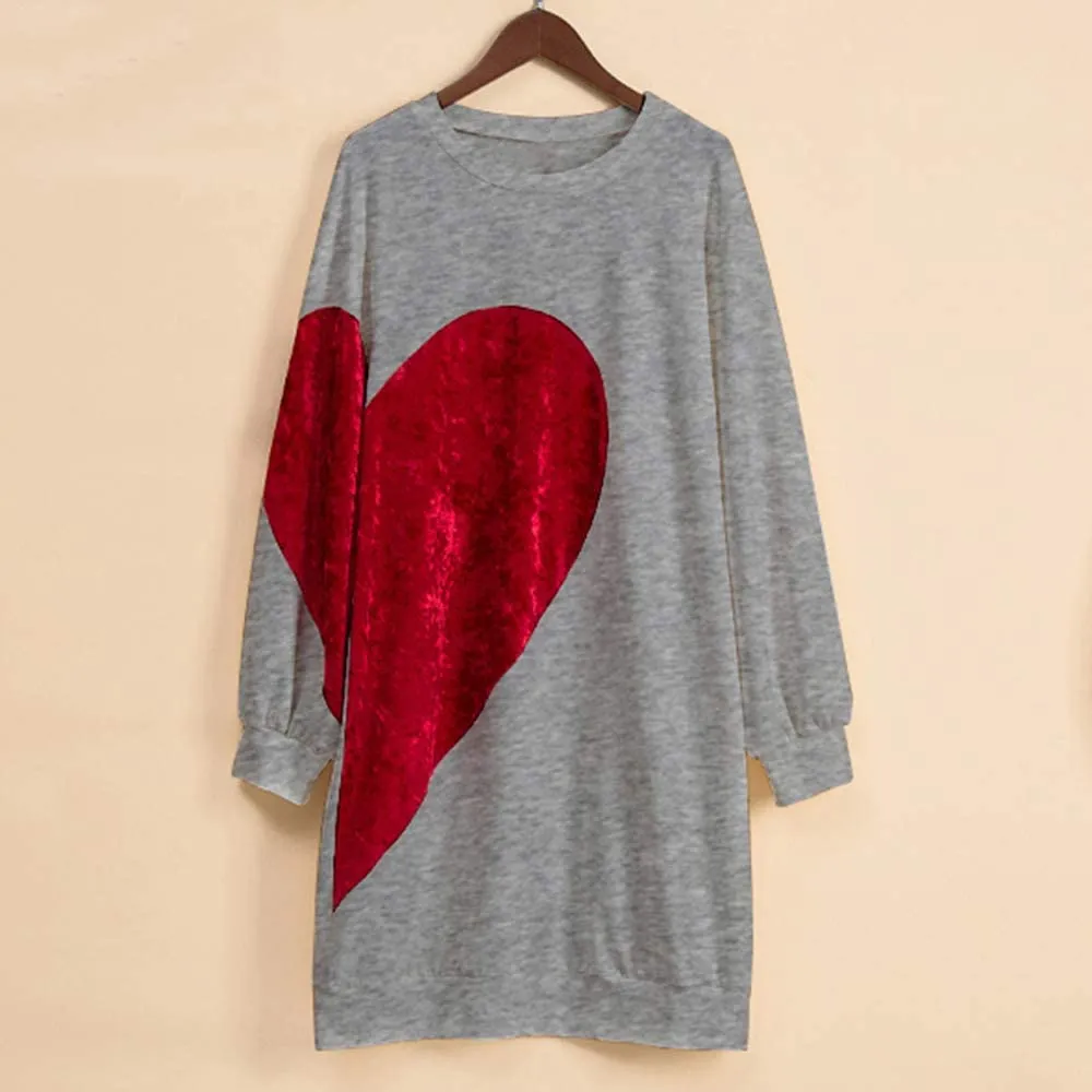 Mom and Mini Red Heart Shirts