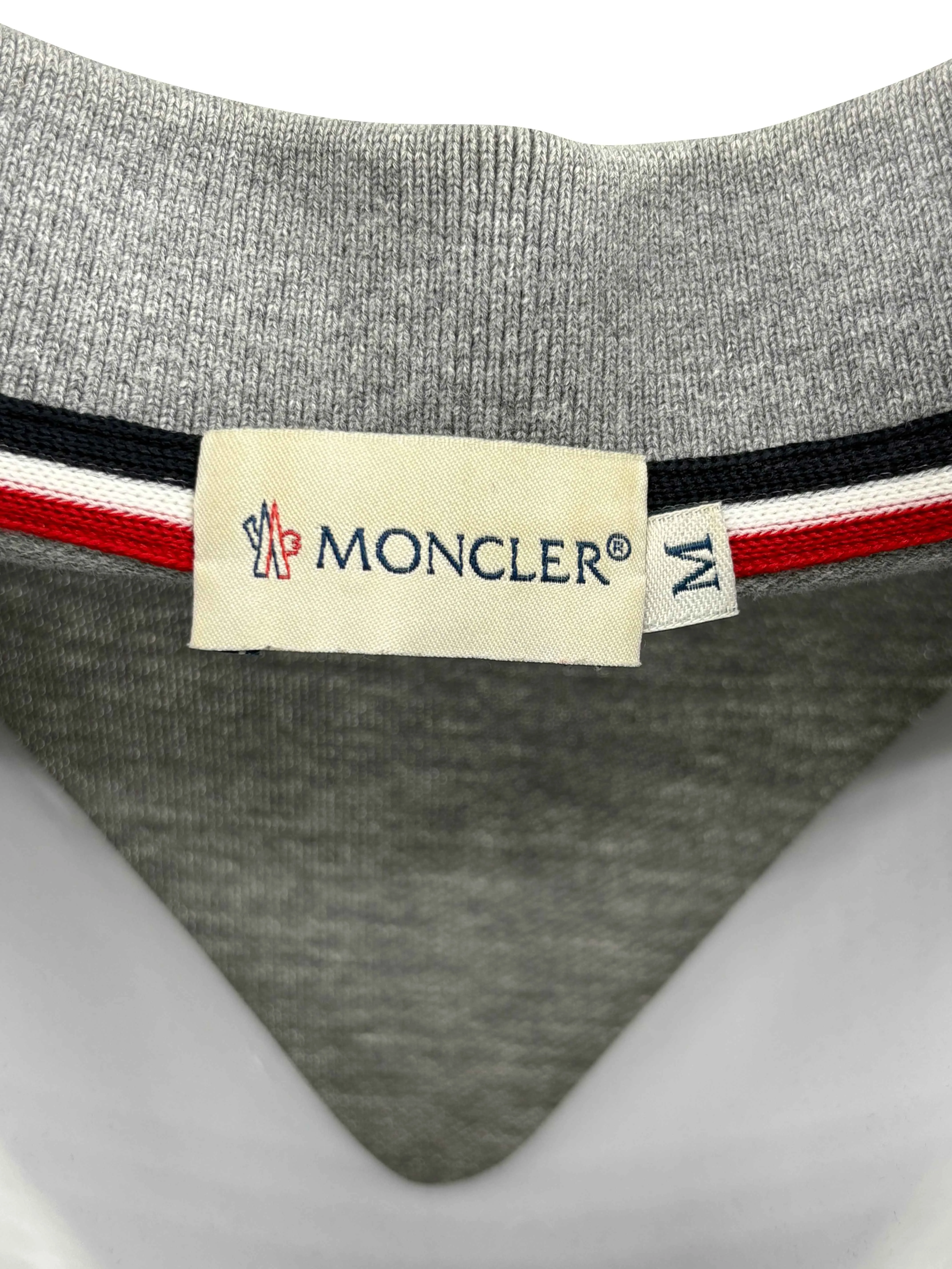 Moncler Logo Patch Polo - Grey